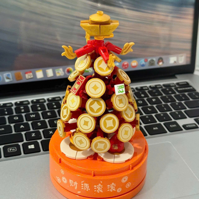 Lego Hộp Cây Tài Lộc Có Đèn
